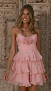 Tenaia Mini Dress - Pink