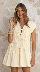 Avalee Mini Dress - Yellow