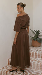 Aleski Maxi Dress - Chocolate