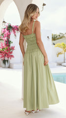 Willa Maxi Dress - Matcha