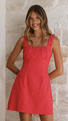 Adley Mini Dress - Red