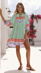 Boheme Mini Dress - Ziggy Print