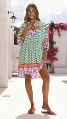 Boheme Mini Dress - Ziggy Print