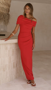 Telaia Maxi Dress - Red
