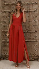 Amira Maxi Dress - Red