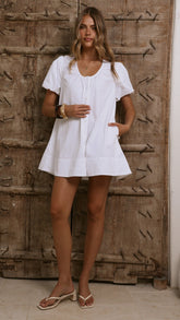 Keeva Mini Dress - White