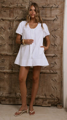 Keeva Mini Dress - White