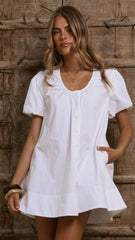 Keeva Mini Dress - White