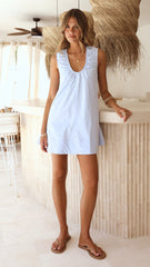 Vika Mini Dress - Blue