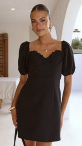 Ariel Bustier Mini Dress - Black