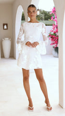 Lanesia Mini Dress - White