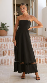 Caressa Maxi Dress - Black
