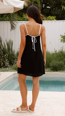Libra Mini Dress - Black/White