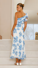 Amina Maxi Dress - Blue Rose