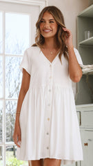 Courtney Mini Dress - White