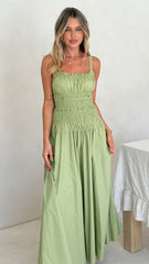 Willa Maxi Dress - Matcha