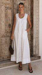 Alex Maxi Dress - White