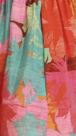 Abel Mini Dress - Orange Floral