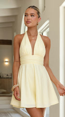 Anara Mini Dress - Yellow