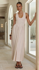 Amira Maxi Dress - Natural