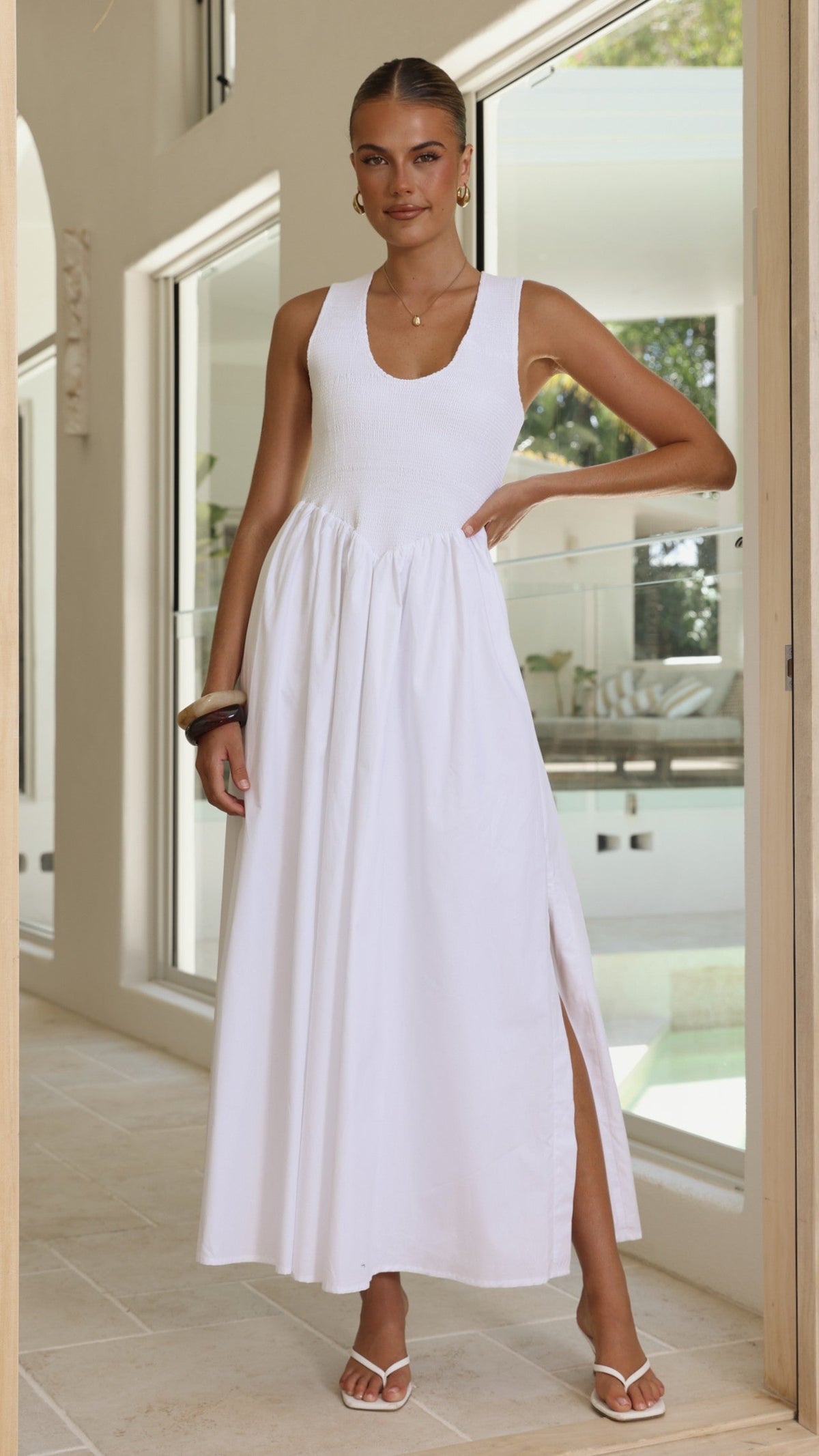 Amira Maxi Dress - White