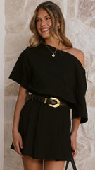 Aleski Mini Dress - Black