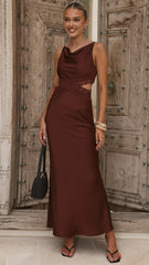 Amy Maxi Dress - Chocolate