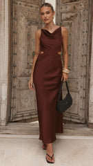 Amy Maxi Dress - Chocolate
