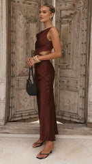 Amy Maxi Dress - Chocolate