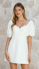 Ariel Bustier Mini Dress - White