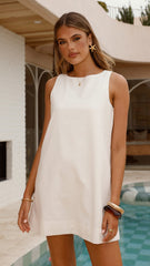 Madison Mini Dress - White