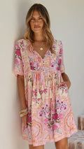 Adalynn Mini Dress - Pink Floral