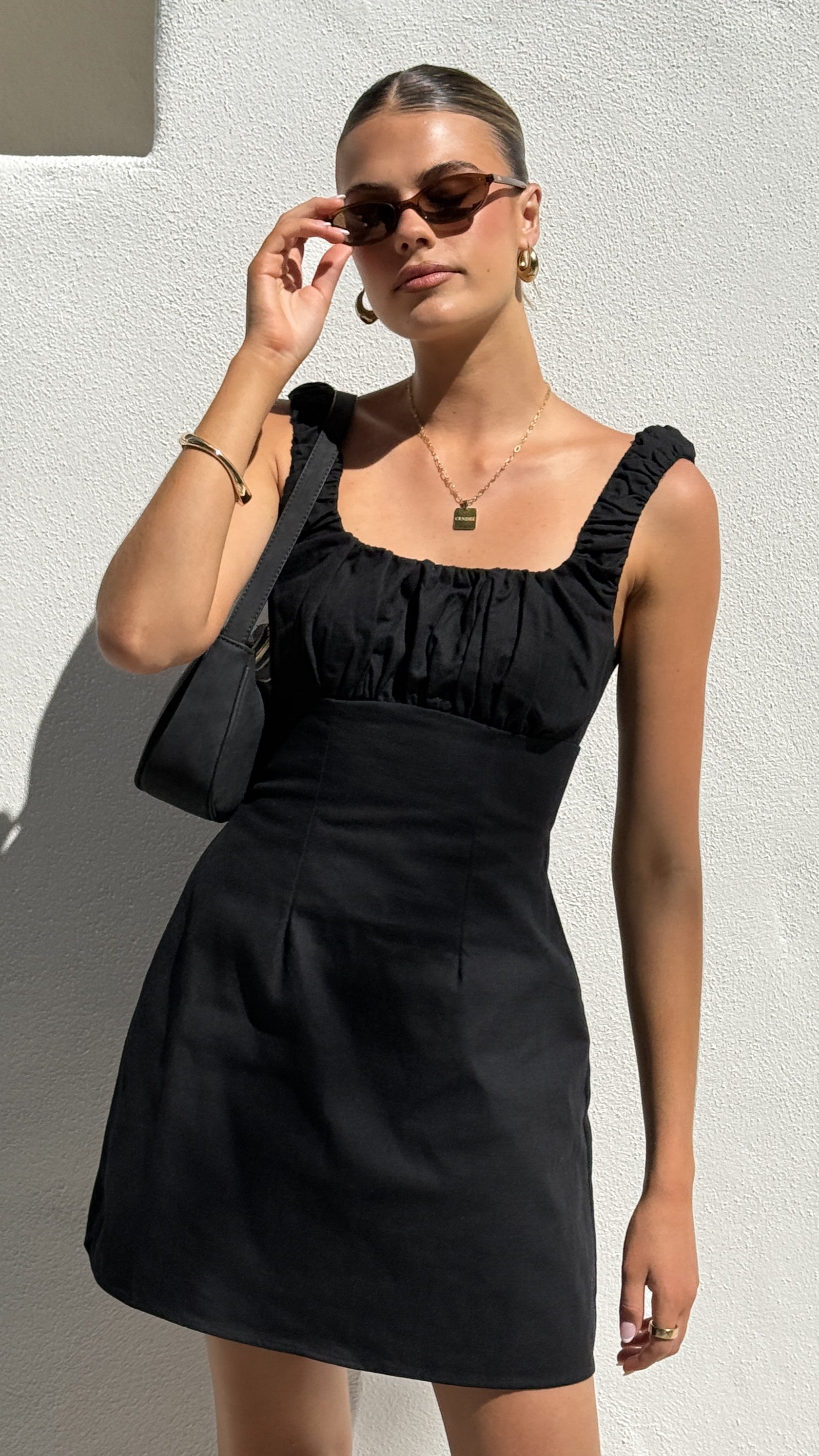 Adley Mini Dress - Black