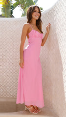 Margie Midi Dress - Pink